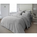 Anne de sol�ne vexin housse de couette argent coton 260 x 240 cm