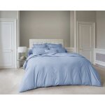 Anne de sol�ne vexin housse de couette bleu coton 140 x 200 cm