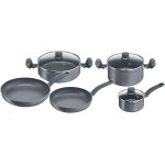 Antea ensemble de casseroles et de poles antiadhsives, 8 pices, avec 2 faitouts a poignes, 2 poles, ...