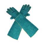 Anti - morsure gants de manutention pour animal, scurit cuir gants de travail pour le bain, le toilettage, ...