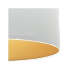 Anuska pendentif 1xe27 blanc / blanc - or regx50x50 cm