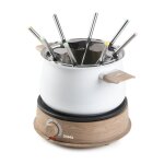Appareil à fondue domo do736f - 8p - look bois / blanc - 1500 w Appareil à fondue domo do736f - 8p - look bois / blanc - 1500 w