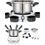 Appareil � fondue �lectrique - livoo - 2 l - 1200 w - 8 personnes - anneau tournant 6 coupelles