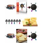 Appareil  raclette 6 personnes 800 w plateau grill amovible antiadhsif