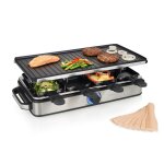Appareil a raclette pour 8 personnes multifonctions 1400w gris noir