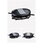 Appareil � raclette 900w pierre � cuire et grill 8 personnes plaques amovibles pour nettoyer facilemen ...