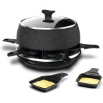 Appareil � raclette multifonction noir et inox 850 w