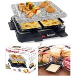 Appareil a raclette + pierre pour 4 personnes rev�tement anti - adh�sif 600w avec poign�es isolantes