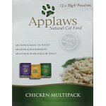 Applaws multipack nourriture sac de poisson pour chat 12 x 70 g