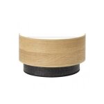 Applique colet 1xe27 noir / bois clair 17x30x15 cm