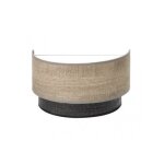 Applique colet 1xe27 noir / gris bois 17x30x15 cm