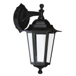 Applique descendante e27 60w - noir