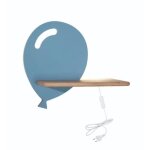 Applique pour enfants avec �tag�re en forme de ballon bleu.