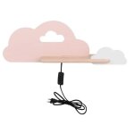 Applique pour enfants avec tablette rose nuage