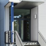 Applique d'ext�rieur 039 en acier inox, graphite