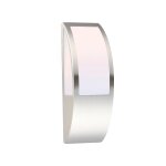 Applique d'ext�rieur dome en inox - h. 25, 3 cm - argent