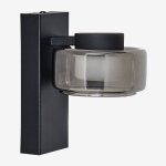 Applique d'ext�rieur led en m�tal et verre valideri noir