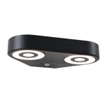 Applique d'ext�rieur led silma d�tecteur de mouvement cr�pusculaire (ir) double emission lumineuse ip44 ...