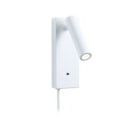 Applique led 3 - step - dim hulda usb c 3000k 130lm 230v 2, 5w gradable blanc d�poli