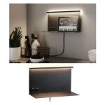 Applique led jarina usb c 3000k 400lm / 160lm 230v 4, 5w / 1, 6w gradable noir mat