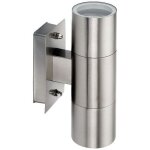 Applique led murale ext�rieure 2 x 3. 5 w inox