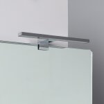 Applique led salle de bain carl 5w argent�e pour miroir blanc froid 6000k