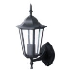Applique luminaire mural aluminium noir espace ext�rieur eclairage jardin terrasse fa�ade ip44