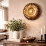 Applique murale aluminium ronith iluzzia laiton