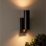 Applique murale ext�rieure acier inoxydable avec capteur pir pimlico anthracite 127 mm