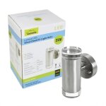 Applique murale ext�rieur led silvercloud couverture en d light w32, acier inoxydable