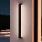 Applique murale ext�rieure led 30w aluminium bathen noir