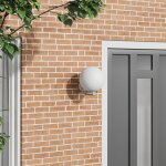 Applique murale ext�rieure vidaxl en acier inoxydable argent� ip44