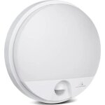 Applique murale led avec d�tecteur de mouvement maclean mce291 - blanc - ext�rieur - ip54 - 15w - 4000k ...