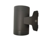 Applique murale led exterieure haut et bas 6w ip65 gris eclairage mural jardin terrasse facade - hct ...