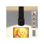 Applique murale led sans fil avec zoom, batterie 6000 mah, t�l�commande, fixation magn�tique, 4 modes, ...