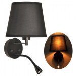 Applique murale avec liseuse led flexible  pair