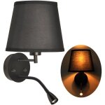 Applique murale avec liseuse led flexible  pair  : couleur - cr�me