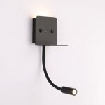 Applique murale + liseuse led  slange  3w avec port usb : couleur - blanc