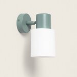 Applique murale m�tal et verre zion jade 140 mm