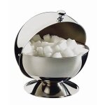 Aps 33 sucrier boule, acier inoxydable, argent, 9 x 12 x 16 cm