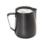 Aps pichet a lait universel, acier inoxydable noir, 0, 6 l