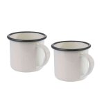 Aps tasse a anse emaille, 350 ml, kit de 2