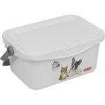 Apt - curver bote a friandises et aliments pour animaux conteneur a croquette 3l chien&chat - 25, 7 ...