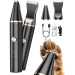 Apt - tondeuse pour chien rasoir pour chiens chat faible bruit pour tailler les poils de chien autour ...