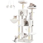 Arbre a chat, 170cm arbre a chat maine coon avec 2 condos spacieux pour chats, 1 confortable hamac, 7 ...
