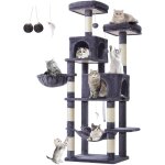 Arbre a chat, 170cm arbre a chat maine coon avec 2 condos spacieux pour chats, 1 confortable hamac, 7 ...