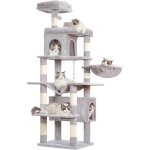 Arbre a chat, de 178 cm de hauteur, colonne a griffer pour les chats d'intrieur, arbre a chat multi ...
