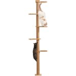 Arbres a chat 205, 7 cm, 5 etages du sol au plafond, griffoir mural pour chat, etagres murales pour ...