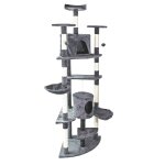 Arbre a chat d?angle plateforme d?observation jeux griffoir sisal 210 cm gris helloshop26 16 0000007 Arbre a chat d?angle plateforme d?observation jeux griffoir sisal 210 cm gris helloshop26 16 0000007