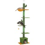 Arbre a chat cactus du sol au plafond - h. r�glable 230 - 275 cm - 6 niv. equipement multiple
